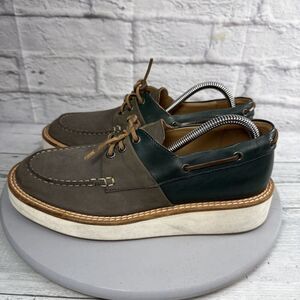 Emporio Armani Loafers Shoes Brown/Navy Men Size 8